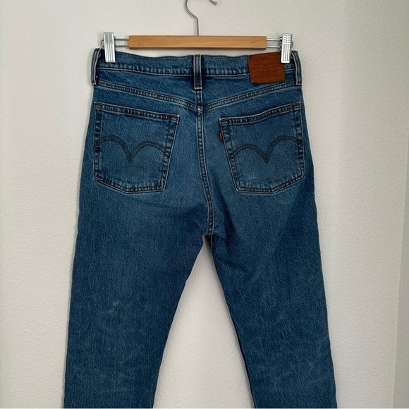 Levi’s Wedgie Icon Fit Jeans Medium Wash Size 27 Women’s Cotton Low Stretch Crop - Picture 6 of 12
